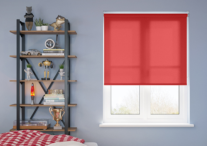Roma (FR), Crimson - Twist&Fit Roller Blind - Image 3